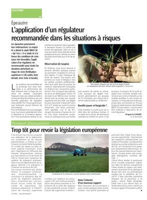 L’application d’un régulateur recommandée dans les situations à risques L’application d’un régulateur recommandée dans les situations à risques
