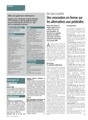 Des rencontres en ferme sur les alternatives aux pesticides Des rencontres en ferme sur les alternatives aux pesticides