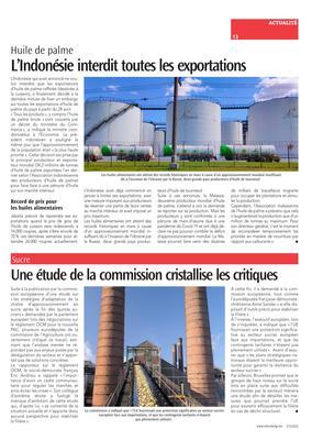 Une étude de la commission cristallise les critiques Une étude de la commission cristallise les critiques
