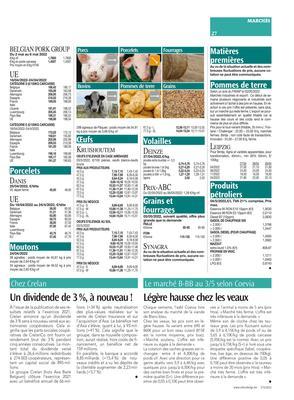 Légère hausse chez les veaux Légère hausse chez les veaux