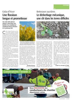 Le désherbage mécanique, une clé dans les terres difficiles Le désherbage mécanique, une clé dans les terres difficiles