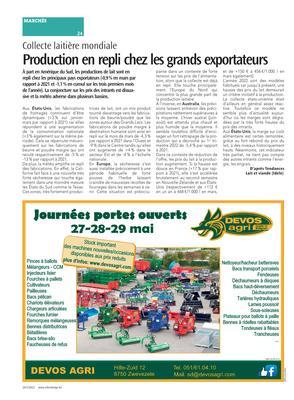 Production en repli chez les grands exportateurs Production en repli chez les grands exportateurs