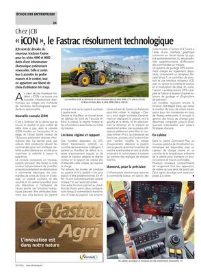 «iCON», le Fastrac résolument technologique «iCON», le Fastrac résolument technologique