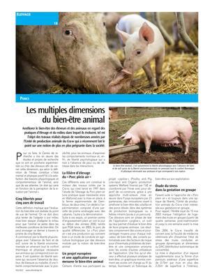 Les multiples dimensions du bien-être animal