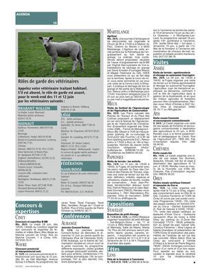 Rôles de garde des vétérinaires