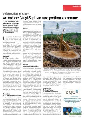Accord des Vingt-Sept sur une position commune Accord des Vingt-Sept sur une position commune