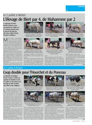 L’élevage de Biert par 4, de Maharenne par 2 L’élevage de Biert par 4, de Maharenne par 2