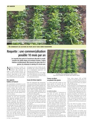 Roquette: une commercialisation possible 10 mois par an Roquette: une commercialisation possible 10 mois par an