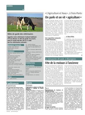 On parle et on vit «agriculture» On parle et on vit «agriculture»