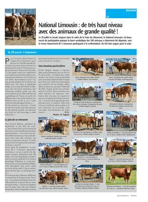 National Limousin: de très haut niveauavec des animaux de grande qualité! National Limousin: de très haut niveauavec des animaux de grande qualité!