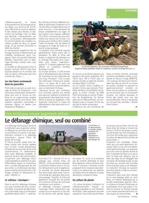 Le défanage chimique, seul ou combiné Le défanage chimique, seul ou combiné