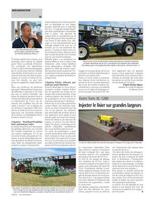 Injecter le lisier sur grandes largeurs Injecter le lisier sur grandes largeurs