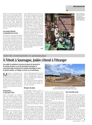 À l’étroit à Soumagne, Joskin s’étend à l’étranger À l’étroit à Soumagne, Joskin s’étend à l’étranger