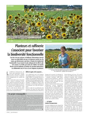 Planteurs et raffineries’associent pour favoriserla biodiversité fonctionnelle
