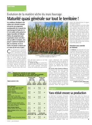 Yara réduit encore sa production Yara réduit encore sa production