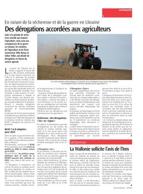 La Wallonie sollicite l’avis de l’Irm La Wallonie sollicite l’avis de l’Irm