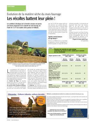 Les récoltes battent leur plein! Les récoltes battent leur plein!
