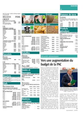 Vers une augmentation du budget de la PAC Vers une augmentation du budget de la PAC
