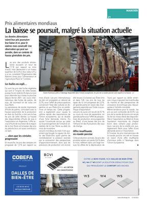 La baisse se poursuit, malgré la situation actuelle La baisse se poursuit, malgré la situation actuelle