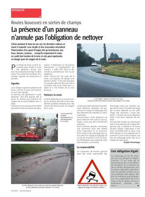 La présence d’un panneaun’annule pas l’obligation de nettoyer La présence d’un panneaun’annule pas l’obligation de nettoyer