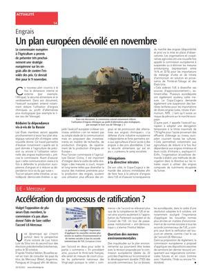 Un plan européen dévoilé en novembre Un plan européen dévoilé en novembre