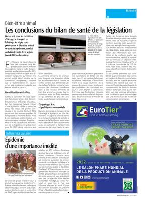 Les conclusions du bilan de santé de la législation