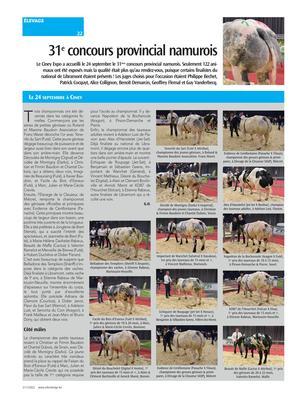 31e concours provincial namurois 31e concours provincial namurois