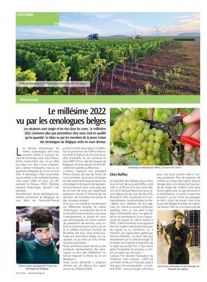 Le millésime 2022vu par les œnologues belges Le millésime 2022vu par les œnologues belges