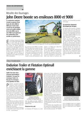 Endurion Trailer et Flotation Optimallenrichissent la gamme Endurion Trailer et Flotation Optimallenrichissent la gamme