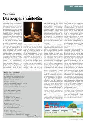 Des bougies à Sainte-Rita Des bougies à Sainte-Rita