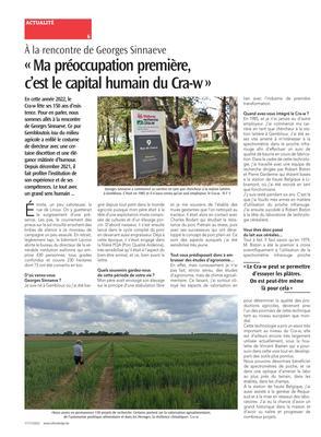 «Ma préoccupation première,c’est le capital humain du Cra-w» «Ma préoccupation première,c’est le capital humain du Cra-w»