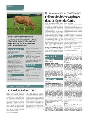 Collecte des bâches agricolesdans la région du Centre