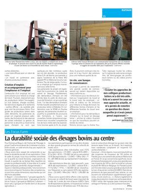 Des solutions pour réduirela charge de travail etaméliorer la qualité de vie dans les exploitations laitières