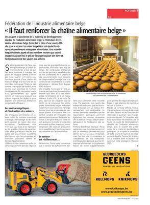«Il faut renforcer la chaîne alimentaire belge» «Il faut renforcer la chaîne alimentaire belge»