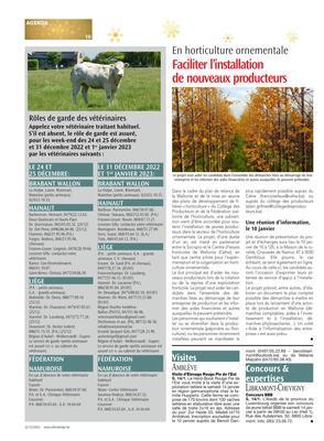 Faciliter l’installation de nouveaux producteurs Faciliter l’installation de nouveaux producteurs