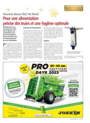 Pour une alimentationprécise des truies et une hygiène optimale Pour une alimentationprécise des truies et une hygiène optimale