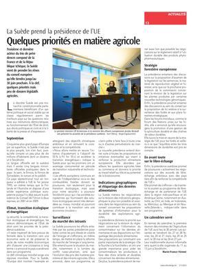 Quelques priorités en matière agricole Quelques priorités en matière agricole