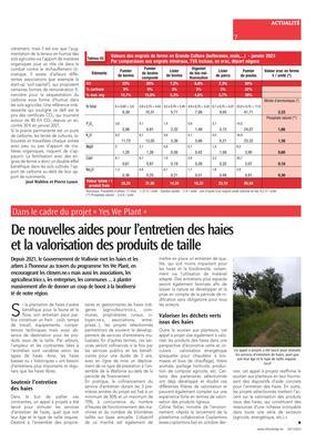 De nouvelles aides pour l’entretien des haies et la valorisation des produits de taille De nouvelles aides pour l’entretien des haies et la valorisation des produits de taille