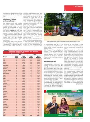 John Deere s’impose comme le nouveau leadersur le marché des tracteurs de plus de 50ch John Deere s’impose comme le nouveau leadersur le marché des tracteurs de plus de 50ch