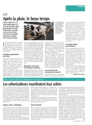 Les arboriculteurs manifestent leur colère Les arboriculteurs manifestent leur colère