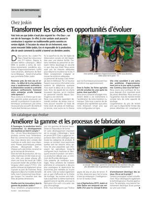 Transformer les crises en opportunités d’évoluer Transformer les crises en opportunités d’évoluer