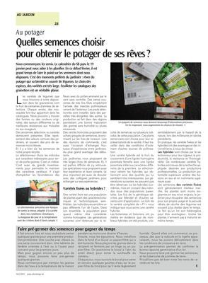 Faire pré-germer des semences pour gagner du temps Faire pré-germer des semences pour gagner du temps