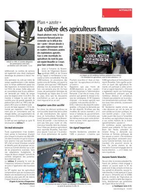 La colère des agriculteurs flamands La colère des agriculteurs flamands