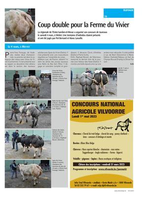 Coup double pour la Ferme du Vivier Coup double pour la Ferme du Vivier