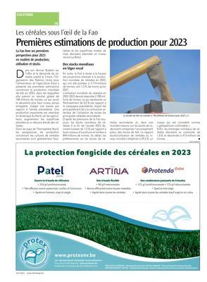 Premières estimations de production pour 2023 Premières estimations de production pour 2023