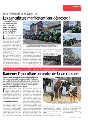 Les agriculteurs manifestent leur désaccord! Les agriculteurs manifestent leur désaccord!