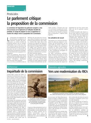 Inquiétude de la commission Inquiétude de la commission
