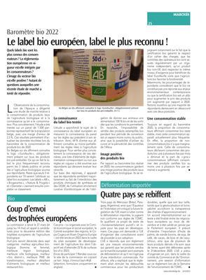Le label bio européen, label le plus reconnu! Le label bio européen, label le plus reconnu!