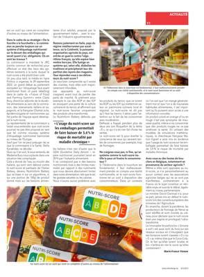 «Il n’existe aucun problèmeavec les produits agricoles, les AOP, les IGP !» «Il n’existe aucun problèmeavec les produits agricoles, les AOP, les IGP !»