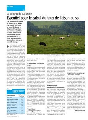 Essentiel pour le calcul du taux de liaison au sol Essentiel pour le calcul du taux de liaison au sol